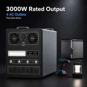 4019Wh 3000W Solar Backup Power Station 3000W MPPT Home <b>Energy</b> <b>Storage</b> <b>System</b> UPS Portable Generator 4019Wh LiFePO4 Capacity Lon - Product Image 4
