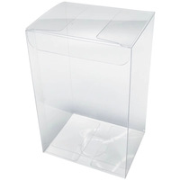 Boîte d'emballage pliable en PVC transparent, impression givrée, forme rectangulaire, épaisseur 0,18 mm, personnalisable, jouet à presser artisanal