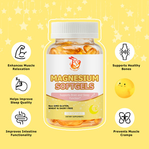 Suplementos Herbales al por Mayor de Fábrica con Vitamina D3 y Vitamina K2 de Grado Alimenticio para Mejorar la Calidad del Sueño, Cápsulas Blandas de Magnesio - Product Image 2