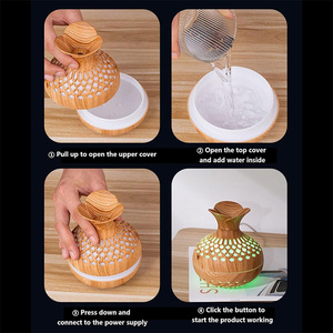 New Hoa Độ Ẩm Bằng Gỗ USB Có Thể Sạc Lại Nhà Văn Phòng Máy Tính Để Bàn Di Động Thiết Yếu Không Khí Hoa Độ Ẩm Khuếch Tán - Product Image 4