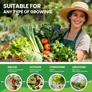 Pack <span class=keywords><strong>de</strong></span> 30 variétés <span class=keywords><strong>de</strong></span> semences anciennes, 18500+ sacs <span class=keywords><strong>de</strong></span> culture en fibres végétales non-OGM, écologiques, tomates, jardin d'intérieur, hydroponique, intérieur/extérieur - Product Image 5