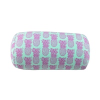 Coussin cylindrique imprimé coloré ultra-doux en microbilles pour la décoration intérieure, la sieste, le soutien lombaire et les voyages