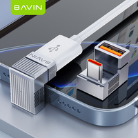 BAVIN OTG67 120W 10Gbps Tipe c untuk USB 3.1 Adapter kartu konverter ke Micro Android V8 Tpc Adapter Otg