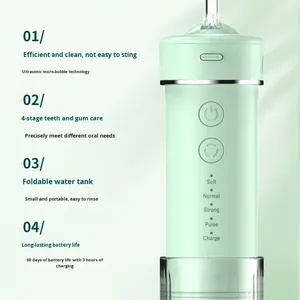 Idropulsore Elettrico Portatile X3A per Pulizia Dentale, Impermeabile IPX7, 4 Modalità, Temporizzazione, Pulizia a Impulsi - Product Image 4