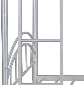 <span class=keywords><strong>Lit</strong></span> superposé double en métal cadre de <span class=keywords><strong>lit</strong></span> <span class=keywords><strong>empilable</strong></span> pour adolescents adultes avec garde-corps de sécurité à échelle amovible - Product Image 6