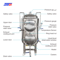 JOSTON Autoclave vertical à double étage en acier inoxydable de grande capacité Autoclave à vapeur à double couche pour la stérilisation des aliments