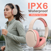 Casque sans fil P2961 à réduction de bruit 5.0, étanche IPX6, commande vocale, ajustement personnalisé, faible latence pour la musique des enfants