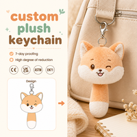 Figuras de Anime Personalizadas, Mini Peluche de Zorro, Juguete de Peluche Personalizado, Llavero de Peluche Personalizado