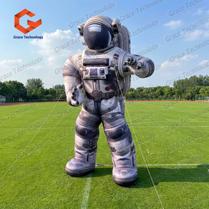 Modèles d'astronautes gonflables d'extérieur avec lumières LED, ballon publicitaire gonflable en forme d'astronaute pour la décoration - Product Image 4