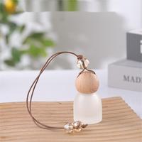 Flacon de parfum pour voiture en verre transparent avec bouchon à vis, capacité 10 ml, impression sérigraphique, MOQ 100 pièces, cosmétique