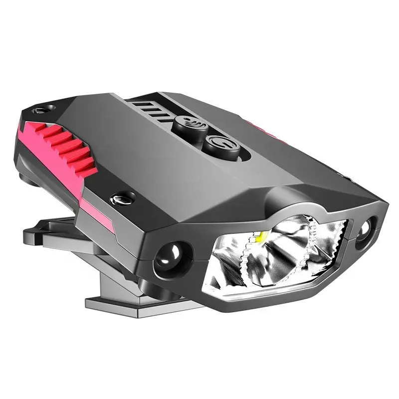 IPX6キャップライトセンサーヘッドライト多機能ナイトフィッシングハットクリップランプ緊急充電式LED自転車ライト