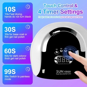 Lampe UV LED Haute Puissance pour Séchage Rapide des Ongles en 5 Secondes, pour Vernis Gel, avec Alimentation Électrique 72V, en Plastique - Product Image 4
