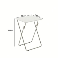 Table d'appoint pliante pas chère, portable, petite, pour intérieur, extérieur, balcon, chambre, patio, table à café pliable