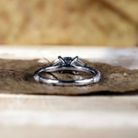 Bague de fiançailles en or massif 14K/18K avec diamant de laboratoire CVD/HPHT certifié IGI, taille marquise 0,5-3 carats, monture pavée East West Solitaire