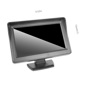 Chất lượng cao 4.3 inch Full HD Car LCD Monitor màn hình cảm ứng với đảo ngược máy ảnh hiển thị tùy chỉnh máy tính để bàn xe màn hình - Product Image 1