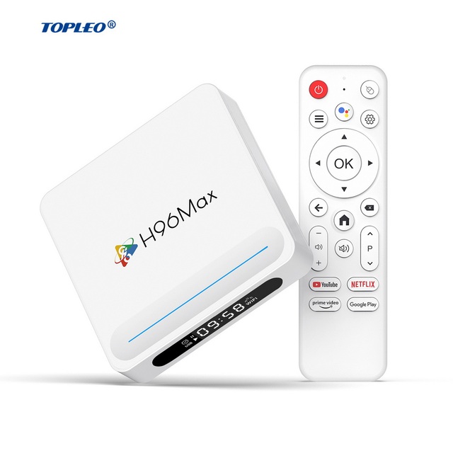 Topleo Smart Tv Box Advertising Box H96 Max H618 4gb 32gb Android 14 Tv Box 8k Onn Set Top Box