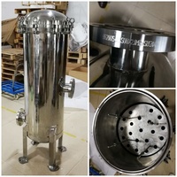 Boîtier de filtre personnalisé en acier inoxydable 304 316L, multi-tubes, élément à noyau rond