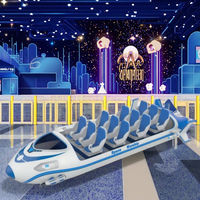Simulateur de vaisseaux spatiaux personnalisable 9D VR pour parc d'aventure intérieur, pour enfants, capacité supérieure à 500 kg, jusqu'à 4 passagers