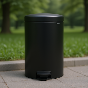Pattumiera Newicon 20 L Nera Opaca con Pedale - Product Image 3