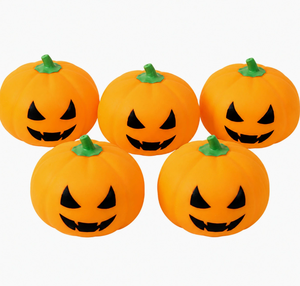 Divertido Juguete Blandito de Calabaza de Halloween, Juguete Antiestrés de Goma Suave para Apretar con la Mano, Juguete Sensorial de Descompresión - Product Image 4