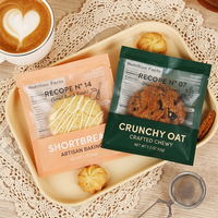Sacs à biscuits souples de qualité alimentaire avec fenêtre, personnalisés par le fabricant, en PET/PE, thermoscellables et à encoche de déchirement