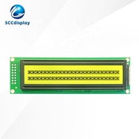 Layar LCD Karakter Rusia COB 2402 Langsung dari Pabrik SCCdisplay JXD2402A STN Kuning Positif ST7066/AIP31066 24*2 Dot Matrix LED