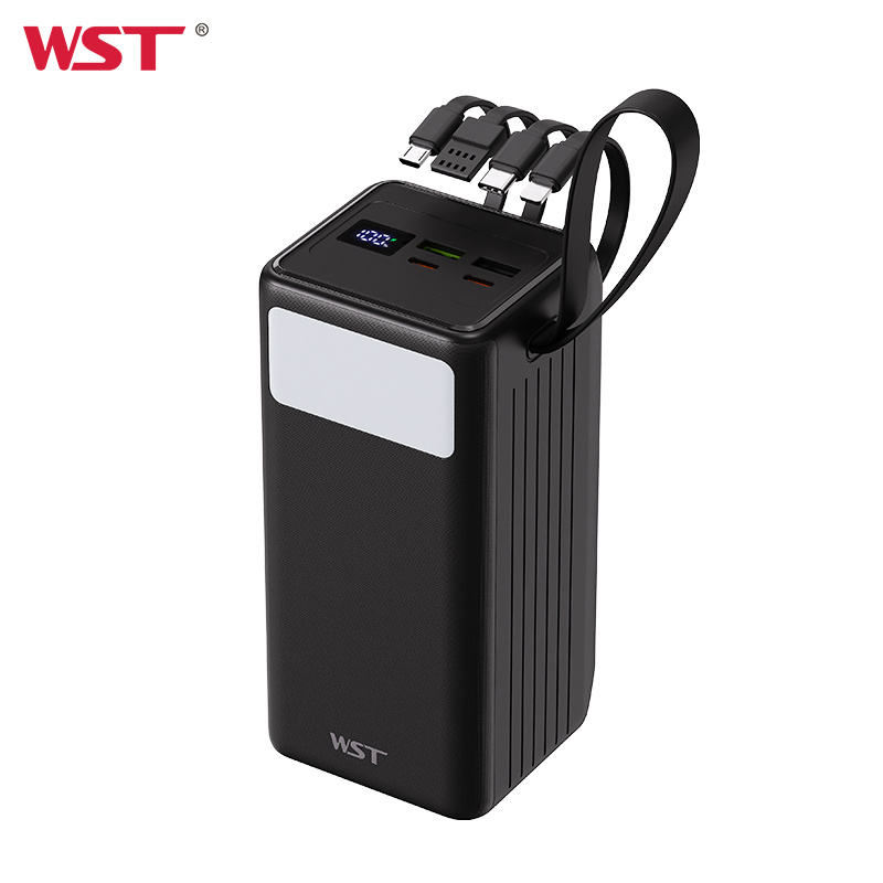 แบตสำรองแบบพกพา50000MAH สีดำ