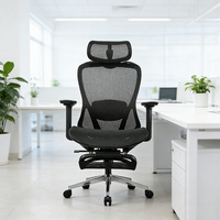Chaise de bureau ergonomique avec soutien lombaire, chaises pivotantes de direction pour le personnel de bureau, chaise de bureau en maille de haute qualité