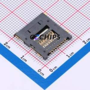 TF-112-ACP9 SD Card / Memory Card Connector SMD Connector Card Tray Type MicroSD Card (TF Card) Card Holder With - Product Image 2