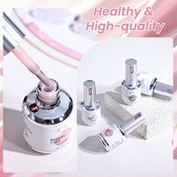 Hanyi 15ml Gel UV Naturel Végétalien Collection Sheer 24 Couleurs Couvrance Modulable Toutes Teintes de Peau Personnalisable OEM
