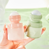 Rechargeable 30ml 60ml PP Couvercle Rond En Plastique Couvercle Plat Déodorant Tube En Plastique Vide Rouleau sur Bouteille Cosmétique