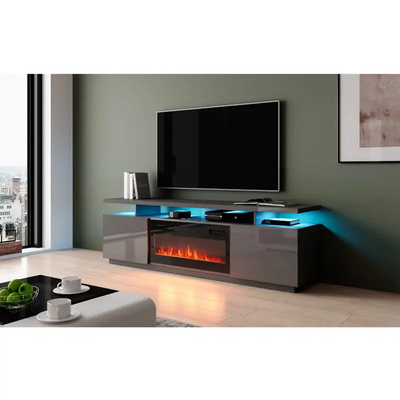2022 nouveau design meuble MDF moderne meuble TV de style scandinave
