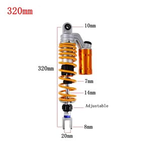 320mm 340mm 350mm Werks preis hintere Stoßdämpfer federung mit Stickstoff airbag für Yamaha <span class=keywords><strong>Arox</strong></span> 155 NMAX155 - Product Image 1