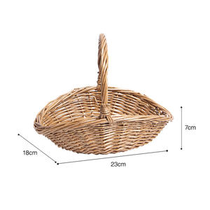 Handgemachte Farm Harvest umwelt freundliche Wicker Multifunktions-Geschenk korb mit ovaler Form Wicker Blumen korb für den Hausgebrauch - Product Image 6