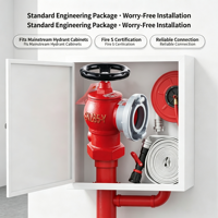 SNZ65 Robinet de raccordement rapide rotatif en fonte pour dérouleur de tuyau d'incendie, pour la protection incendie intérieure et les systèmes de tuyaux de sauvetage