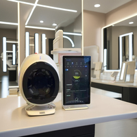 Analyseur de peau 3D portable à intelligence artificielle avec matériau ABS pour l'analyse des rides, des pigments et de l'hydratation cutanée pour les soins du visage en salon et clinique
