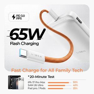 LISEN Qi2.2 25W <span class=keywords><strong>Chargeur</strong></span> Magnétique Portable Sans Fil 10000mAh Batterie <span class=keywords><strong>Externe</strong></span> à Charge Rapide pour <span class=keywords><strong>iPhone</strong></span> 16 17 Pro Max - Product Image 3