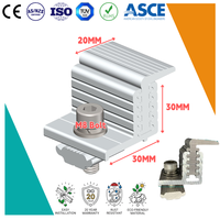 Kit de fixation d'extrémité pour panneau solaire en aluminium Art Sign, accessoires solaires flexibles, support de montage de panneau, système solaire OEM