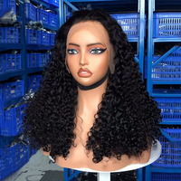 Perruques bouclées Pixie en cheveux vietnamiens bruts, double densité, avec dentelle frontale 13x4, sans colle, perruques de luxe en cheveux humains pour femmes noires