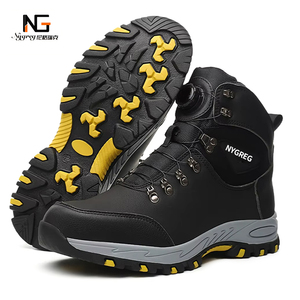 <span class=keywords><strong>Scarpe</strong></span> da Lavoro Invernali Unisex <span class=keywords><strong>con</strong></span> Punta in Acciaio, Tomaia in Microfibra Nera e Tessuto Elasticizzato - Product Image 1