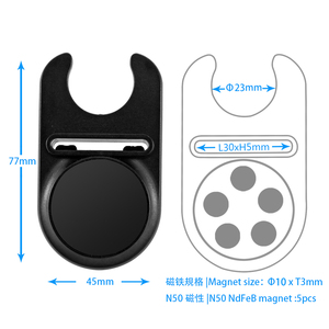 Soporte magnético para teléfono móvil Soporte magnético para automóvil Pegamento fuerte 3M 3 en 1 Soporte multifuncional para teléfono celular de escritorio - Product Image 4