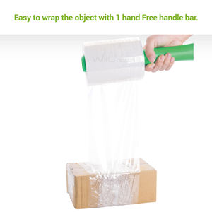 Película de envoltura elástica LLDPE de grado industrial Dureza suave Proceso de moldeo por soplado a prueba de humedad WiiGreen SFM30C4 80 Guage Clear - Product Image 3