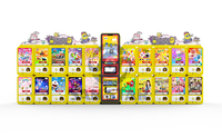 Distributeur automatique de bonbons et de mini-jouets en capsules Gashapon japonais, à monnayeur