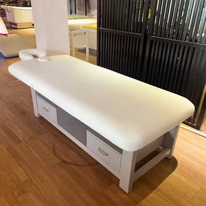 โต๊ะโฟมความงามความหนาแน่นสูงพร้อมฐานไม้ดีไซน์แบบดั้งเดิมสำหรับใช้ในโรงแรมและกลางแจ้งเตียงนวดไม้ - Product Image 2