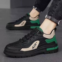 Chaussures Décontractées Tendance pour Hommes, Respirantes et à la Mode, Modèle Board avec Fermeture à Lacets, Doublure en Maille pour la Saison d'Automne