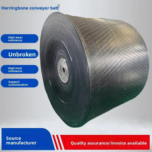 Kaymaz aşınmaya dayanıklı endüstriyel konveyör bant kauçuk balıksırtı naylon desenli transmisyon kayışı madencilik taşımacılığı için yüksek - Product Image 2