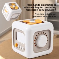 Cubo de actividades hexagonal para niños, juguete educativo para entrenamiento de dedos