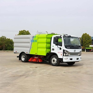 Camion balayeuse de voirie DongFeng avec châssis, nettoyeur de rue pour le nettoyage des routes municipales, système d'eau haute pression 4*2 à vendre - Product Image 1