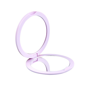 <b>Compact</b> <b>Mirror</b> Round Plastic Foldable Double Sided Pocket <b>Mirror</b> Personalized Diy Cream Handmade For Makeup On The Go - Product Image 5