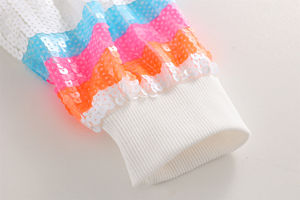 Veste décontractée en satin de style <span class=keywords><strong>basket</strong></span>-ball pour femmes Offre Spéciale grande taille veste à paillettes à la mode pour les fêtes tissage au crochet amérique - Product Image 4